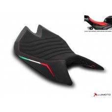 LUIMOTO Team Italia Rider Seat Covers for the Aprilia RSV4 1100 (2021+) / Tuono V4 1100 (2022+)